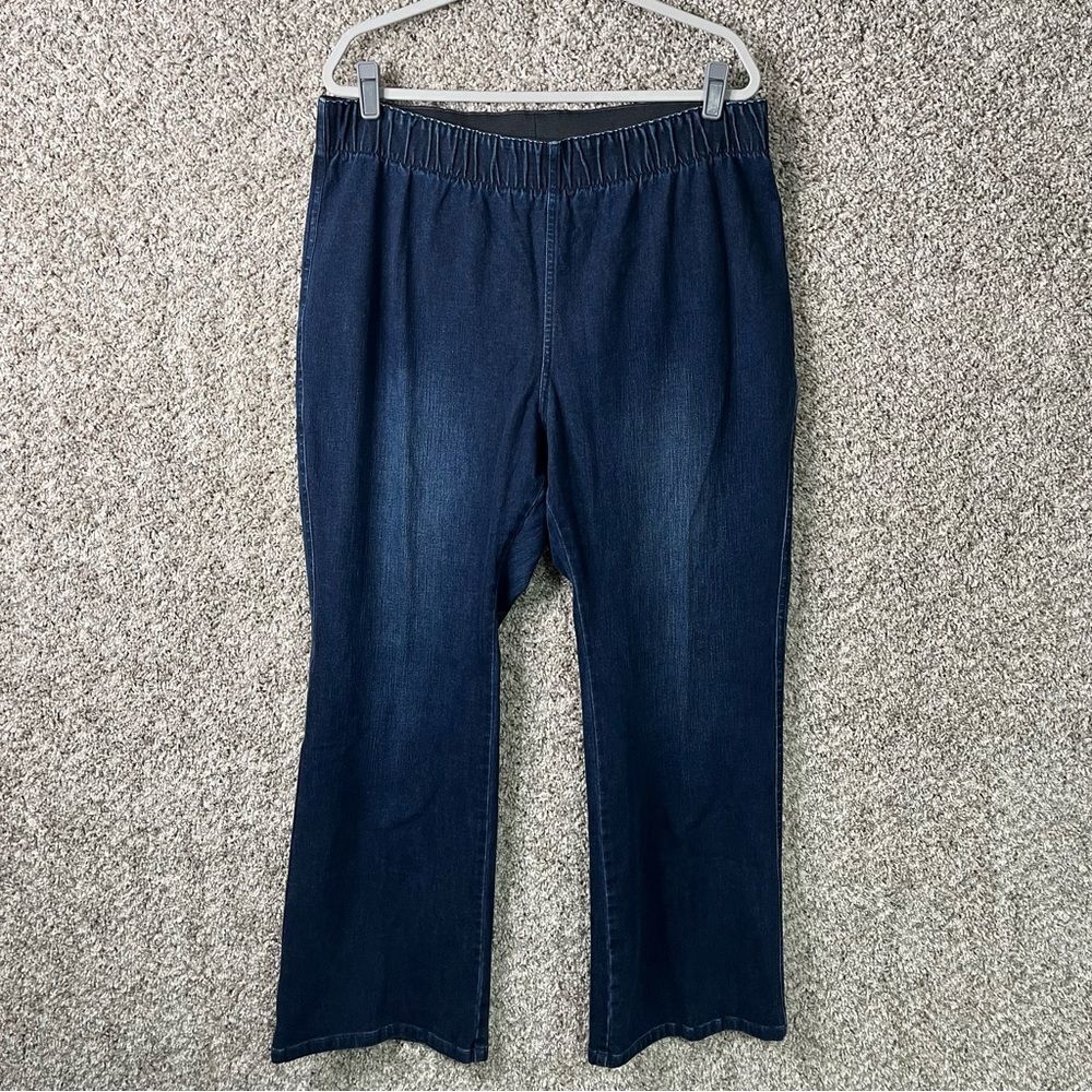 Soft Surroundings Jeans Women’s 1X Denim Blue‎ Pull On